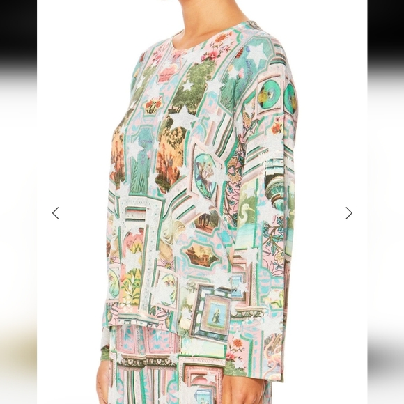 Camilla Printed Belle Sleeve Jumper Nwt Size XL - Picture 3 of 14